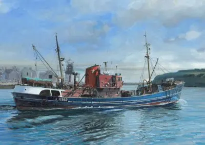 A142 DAVID WOOD;  HEADING OUT. MUSEUM PRINT LARGE